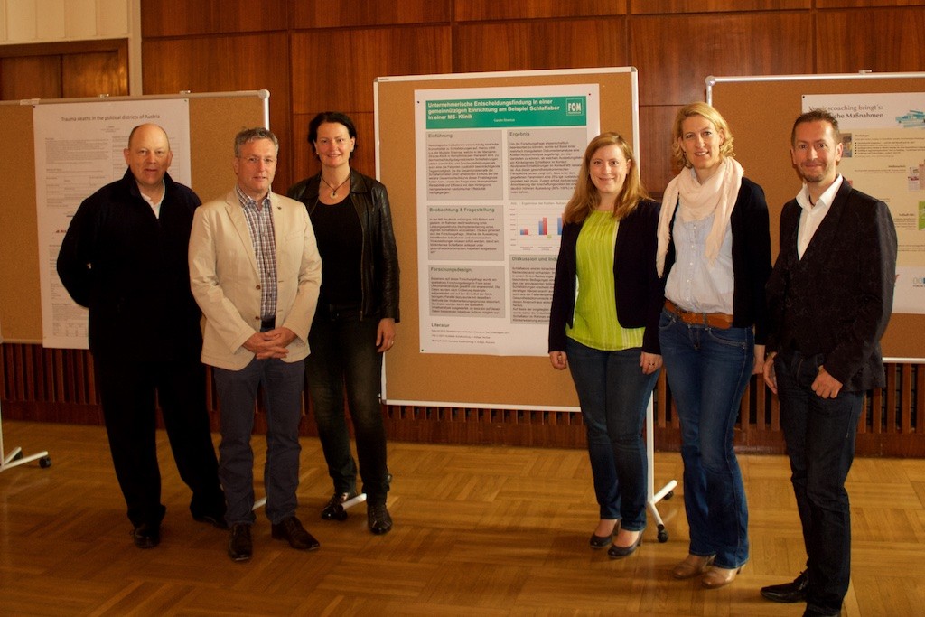 Prof. Dr. Manfred Cassens (FOM), Dr. Günter Diem (ÖGPH), Angelika Feldmann (FOM), Carolin Sinemus (FOM), Maren Porzelt (FOM), Assoz.-Prof. Dr. Thomas Dorner (ÖGPH)