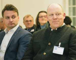 Prof. Dr. David Matusiewicz und Prof. Dr. habil. Manfred Cassens bei der Eröffnung des ifgs (v.l., Foto: Christian Vogel)