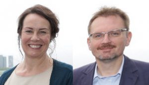 Prof. Dr. Linda O'Riordan und Prof. Dr. habil. Marek Cwiklicki