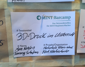 Blick auf das MINT:Barcamp-Programm